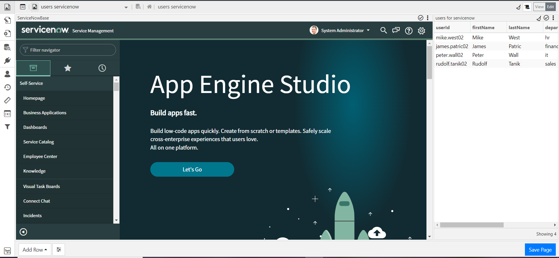 form creation in servicenow